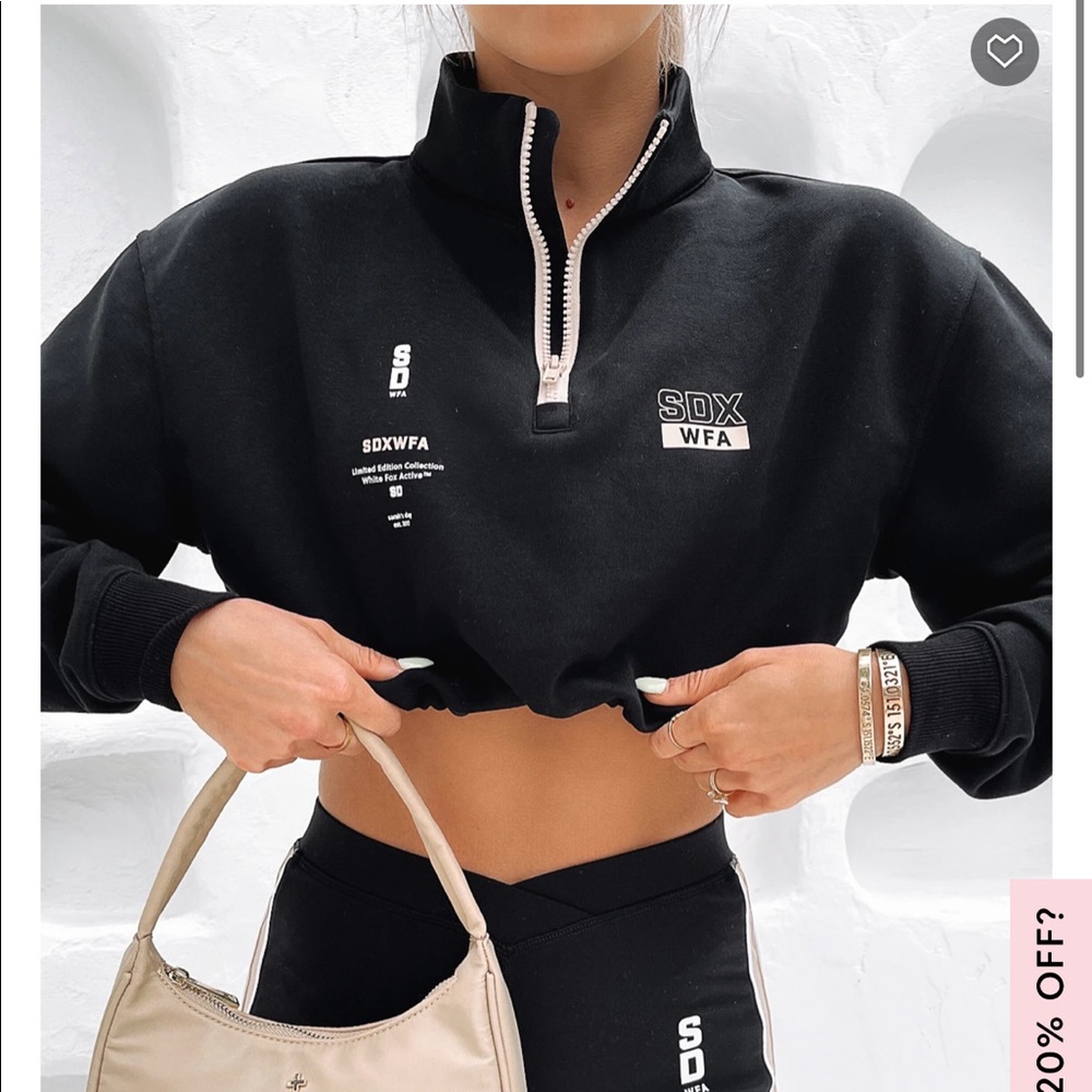 White Fox x Sarah’s Day Undercard Cropped Sweater